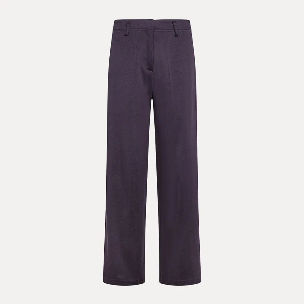 forte_forte - Pantalon Costume - Bleu