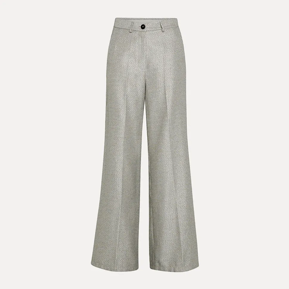 Forte_Forte - Pantalon Large - Argenté