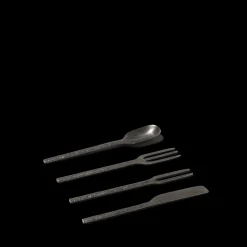 Fourchette apéro en métal martelé - Anthracite - La Nouvelle Table