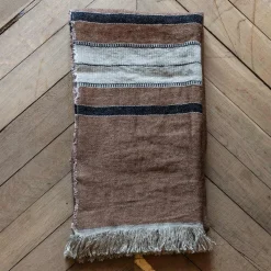 Fouta Belge en lin - Rayures Bruges