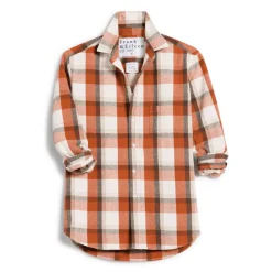 Frank & Eileen - Chemise Eileen - Carreaux Orange et Marron