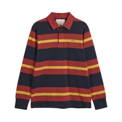 GANT - Polo Rugger Rayé - Rouge