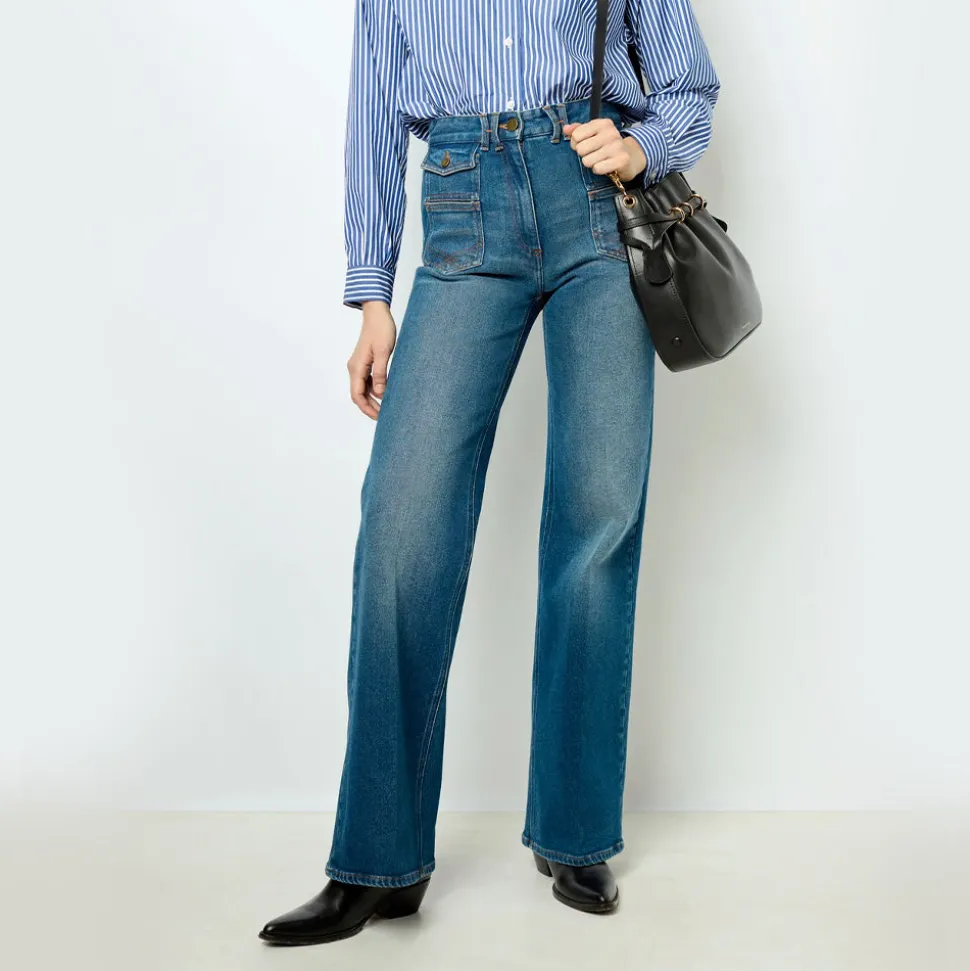 Gerard Darel - Jean flare Anna - Denim Brut