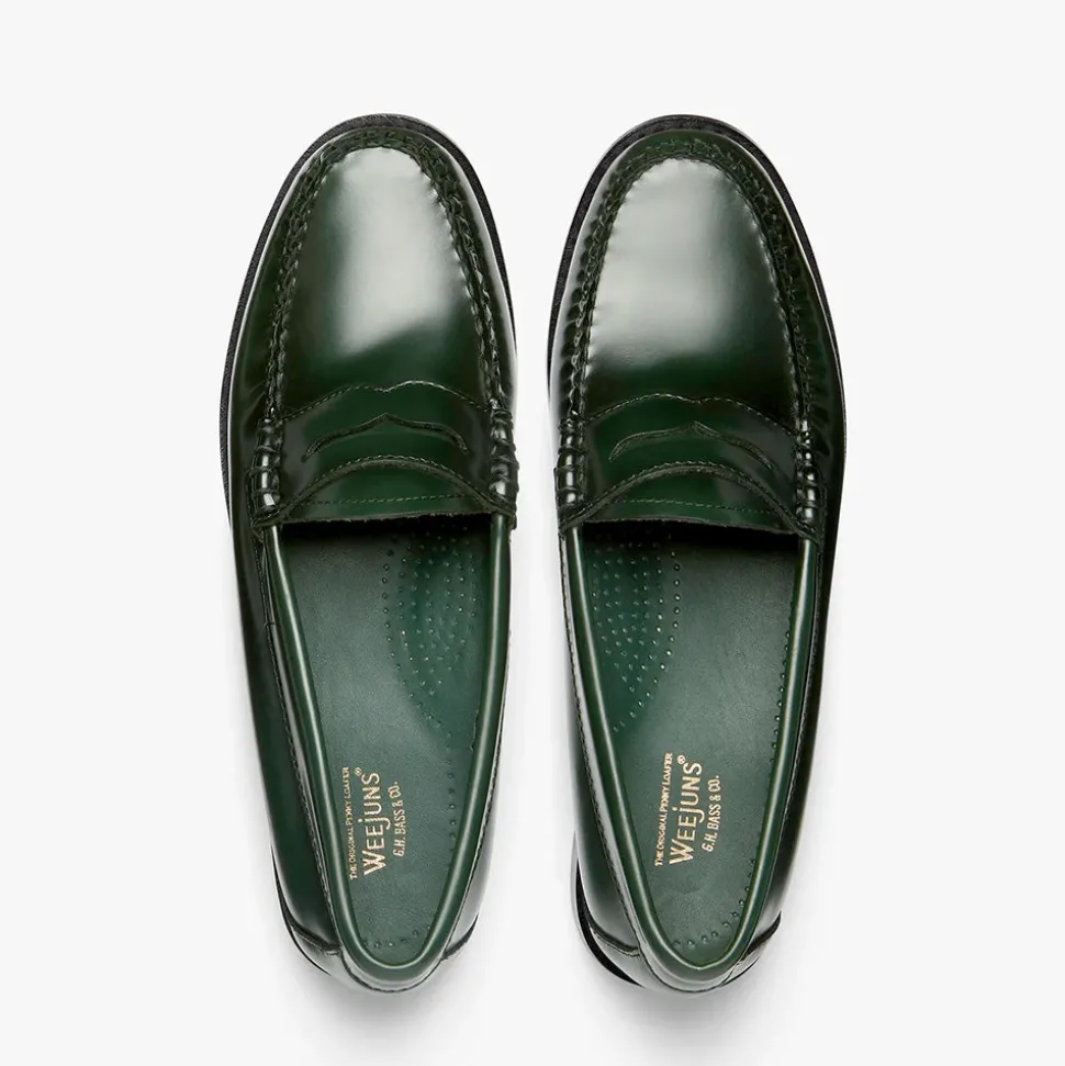GH Bass - Mocassins Weejuns Penny - Vert