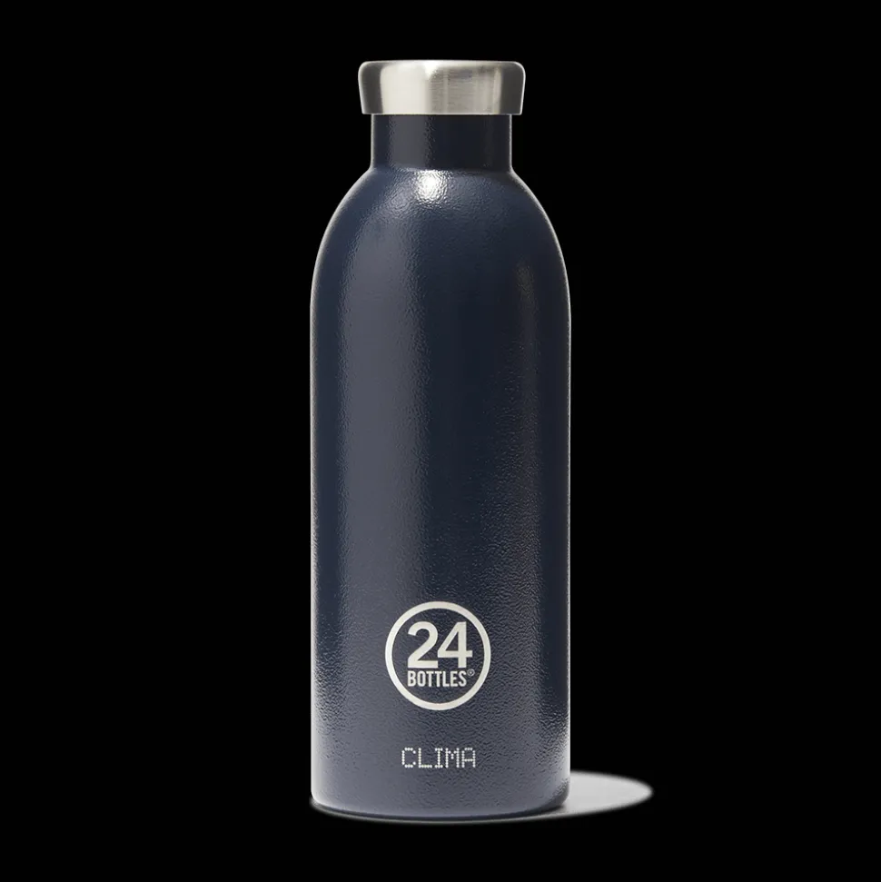 Gourde en inox 500 ml - Clima Bleu Profond - 24Bottles