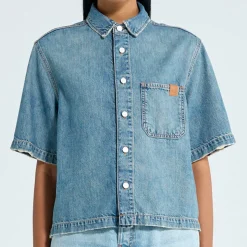Haikure - Chemise Olive - Bleu Iconique
