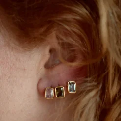 Harpie - Puce d'oreille Zircon - Blanc