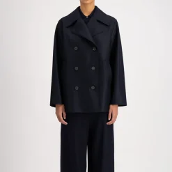Harris Wharf London - Manteau long Peacoat - Marine