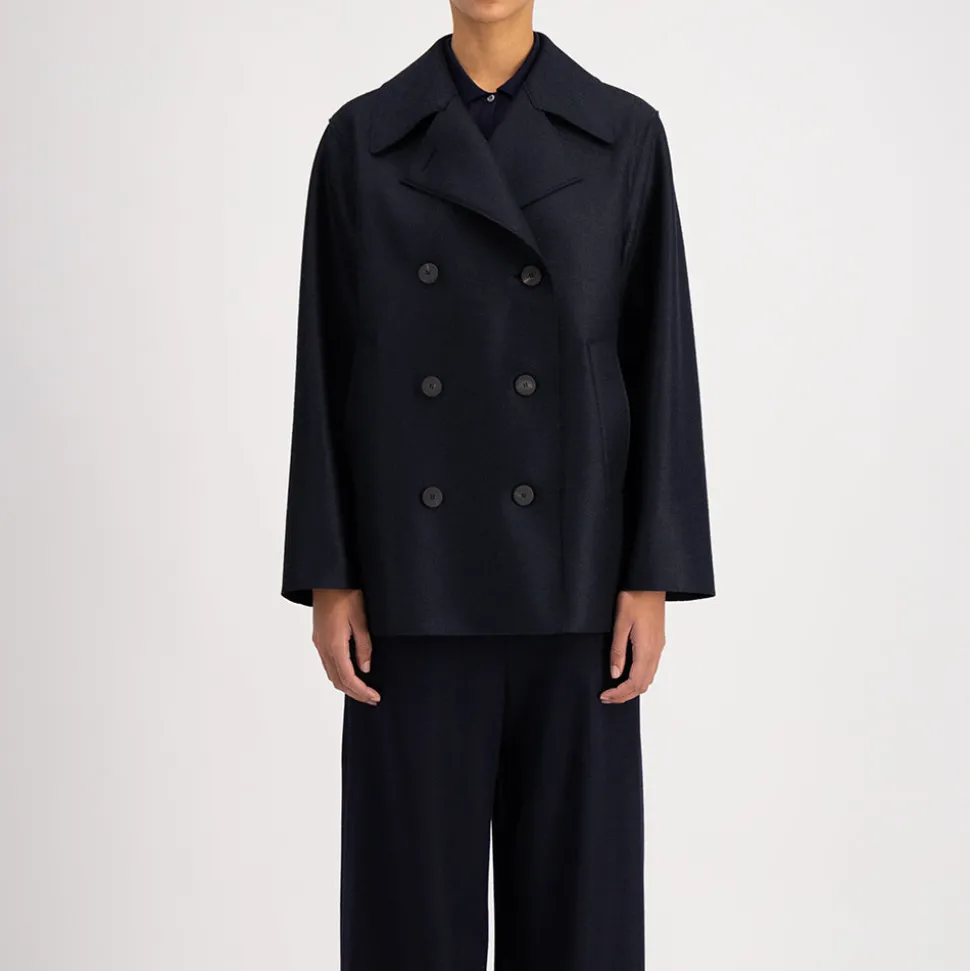 Harris Wharf London - Manteau long Peacoat - Marine
