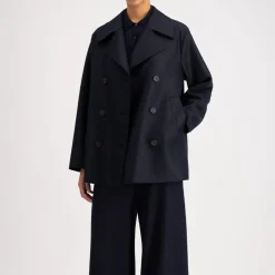 Harris Wharf London - Manteau long Peacoat - Marine