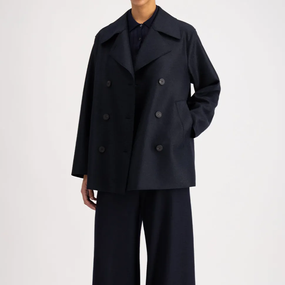 Harris Wharf London - Manteau long Peacoat - Marine