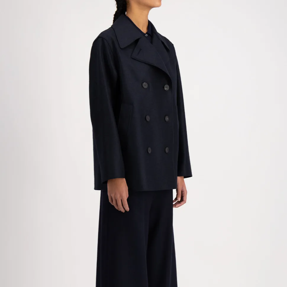 Harris Wharf London - Manteau long Peacoat - Marine