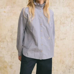 Hod - Chemise Cléo patch - Bleu