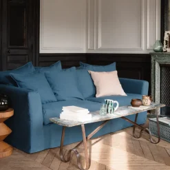 Housse de canapé - Bleu Pétrole