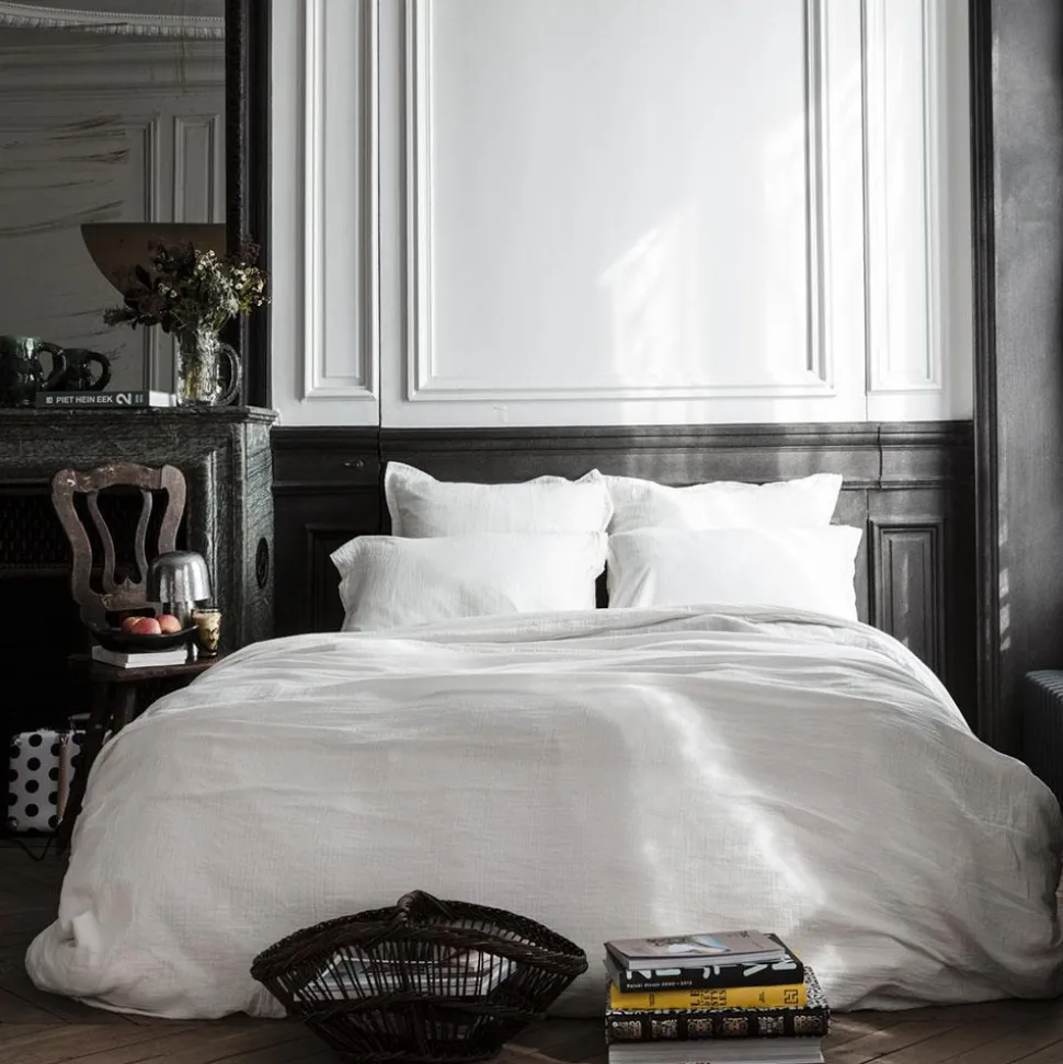 Housse de couette en gaze de coton - Blanc de Meudon