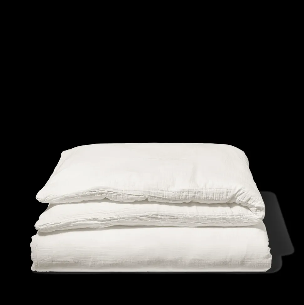 Housse de couette en gaze de coton - Blanc de Meudon