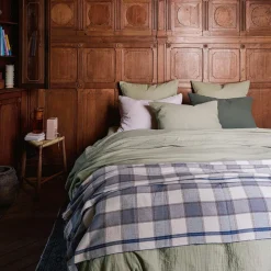 Housse de couette en gaze de coton - Vert 77 Rue de Varenne