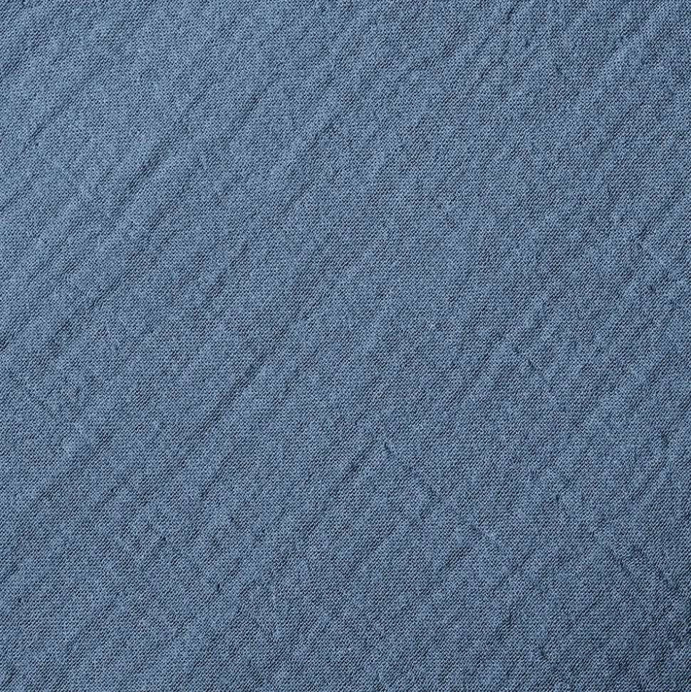 Housse de couette en gaze de coton - Bleu Zinc