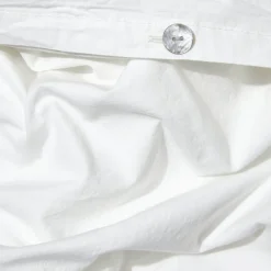 Housse de couette en percale de coton - Blanc Craie