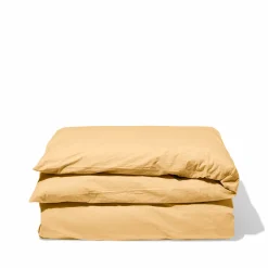 Housse de couette en percale de coton - Jaune Orge