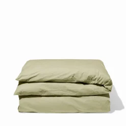 Housse de couette en percale de coton - Vert Sauge