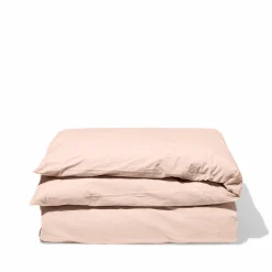 Housse de couette en percale de coton - Rose des Sables