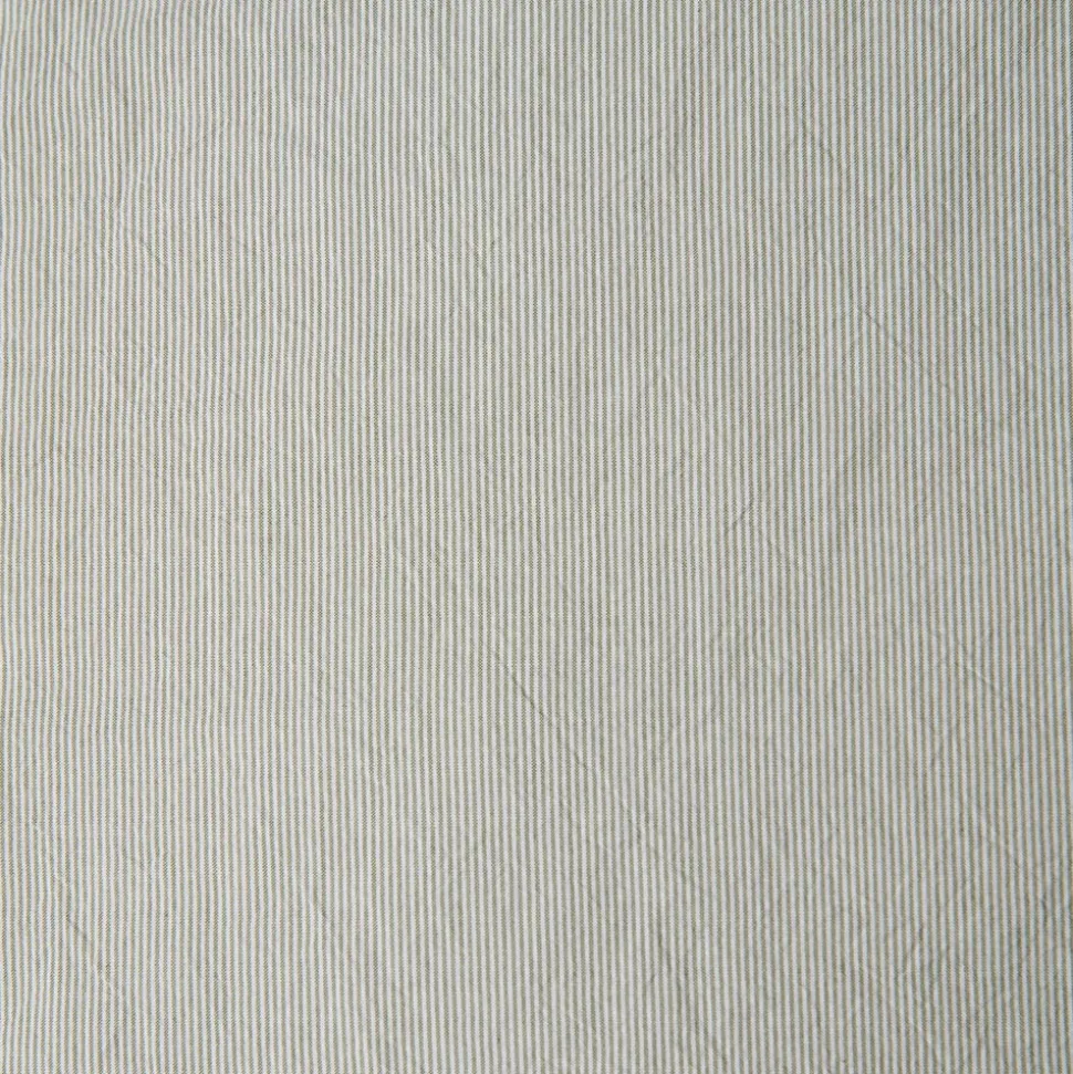 Housse de couette en percale de coton - Rayures Vert Camouflage