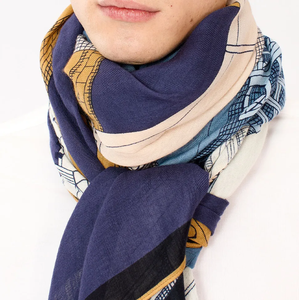 Inoui Editions - Echarpe Paris - Bleu