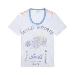 Isabel Marant -T-shirt Kiliann - Blanc & Bleu