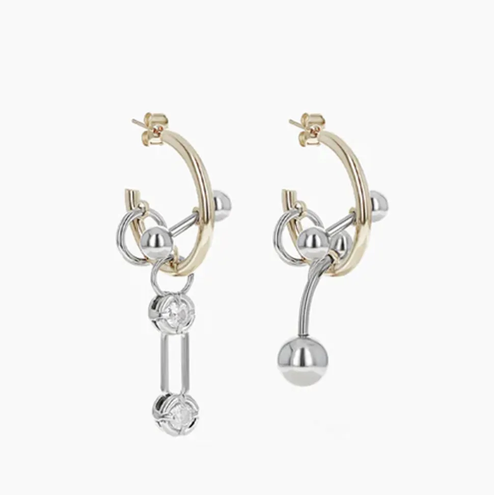 Justine Clenquet - Boucles d'oreilles Debbi - Doré