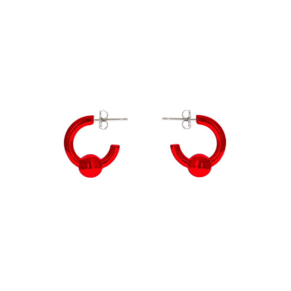 Justine Clenquet - Boucles d'oreilles Sam - Rouge