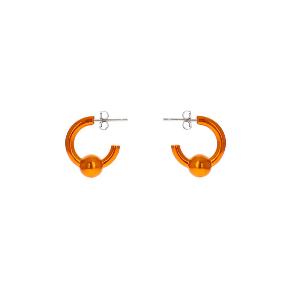 Justine Clenquet - Boucles d'oreilles Sam - Orange