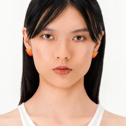 Justine Clenquet - Boucles d'oreilles Devil - Orange