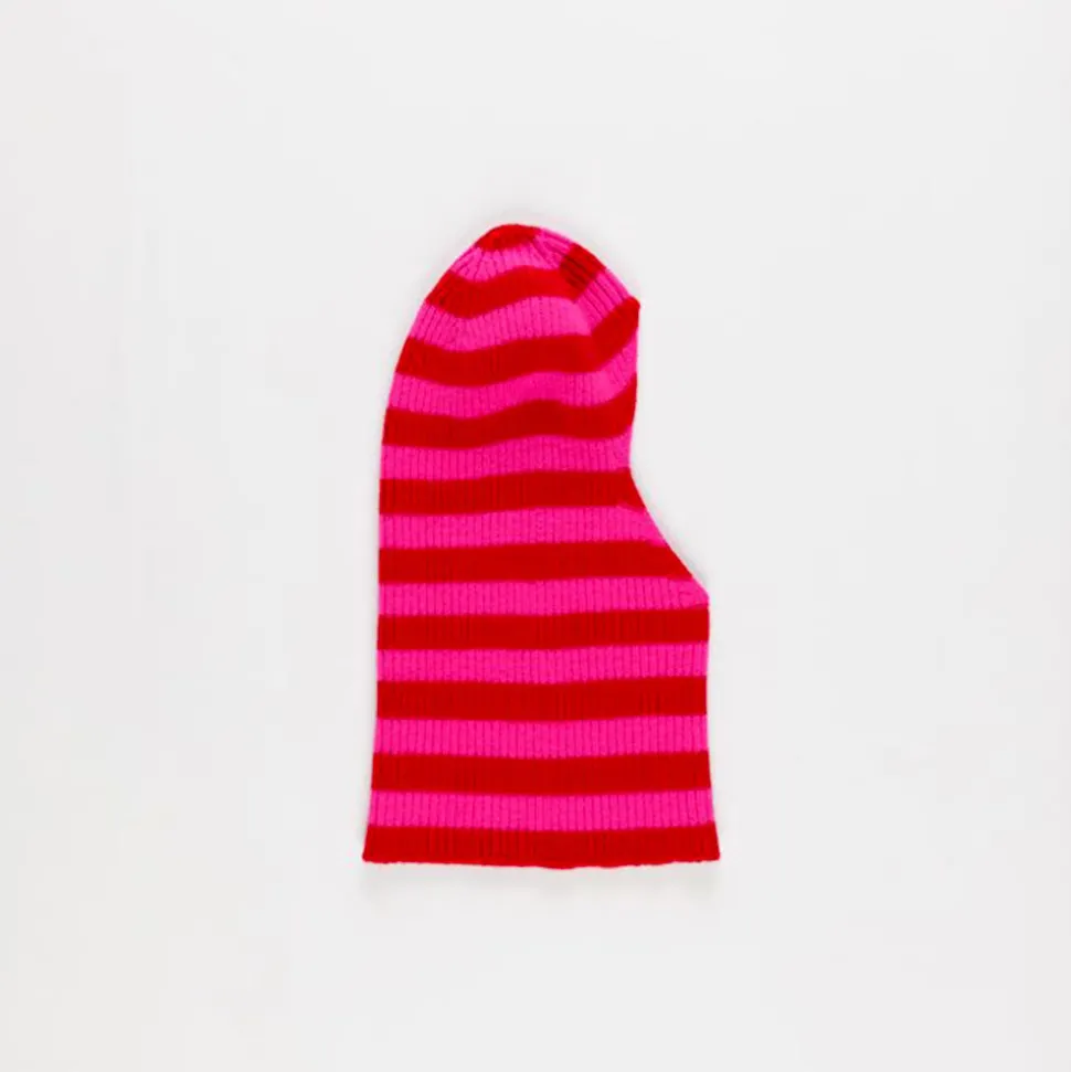La Fetiche - Cagoule Rayée - Rouge & Rose
