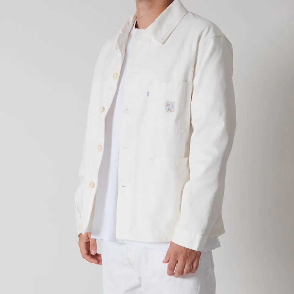 Le Laboureur x NN. 07 x Merci - Veste Tréfle Coeur - Blanc