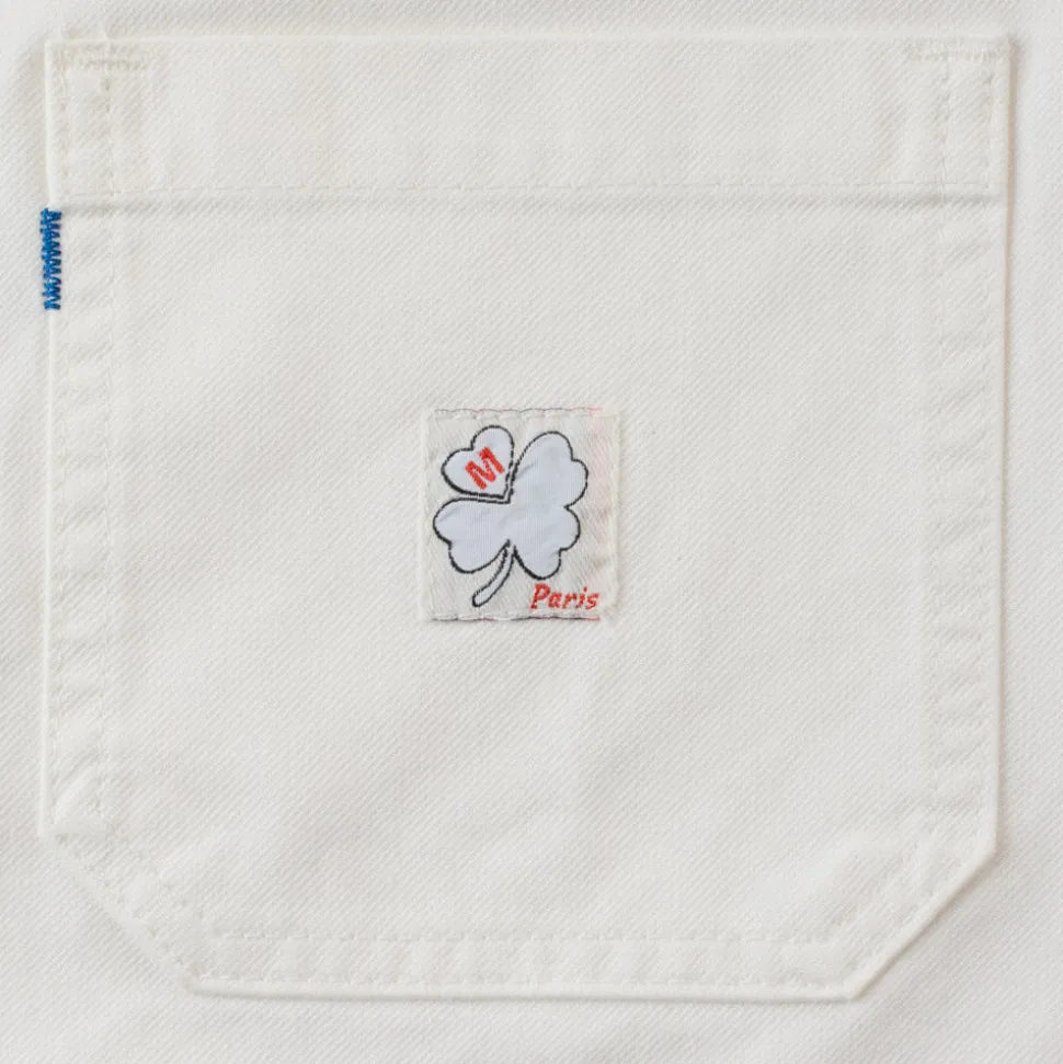 Le Laboureur x NN. 07 x Merci - Veste Tréfle Coeur - Blanc