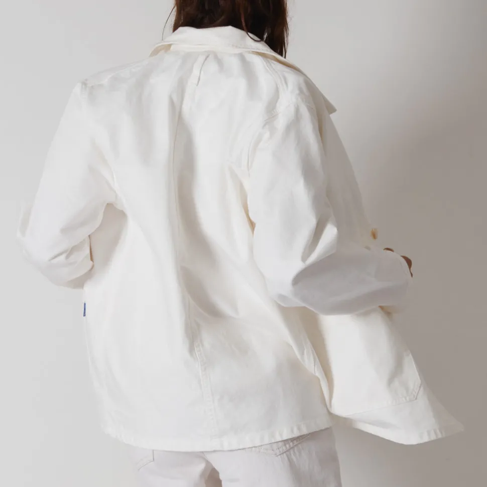 Le Laboureur x NN. 07 x Merci - Veste Tréfle Coeur - Blanc