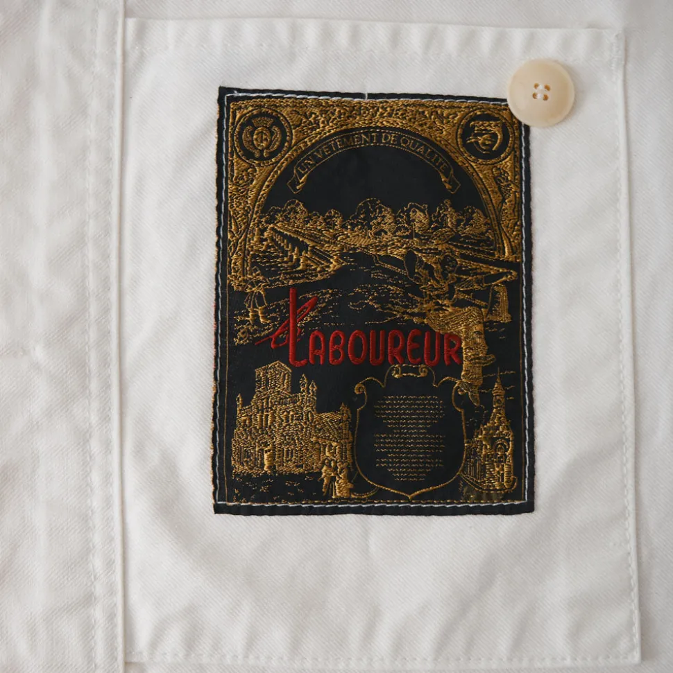 Le Laboureur x NN. 07 x Merci - Veste Tréfle Coeur - Blanc