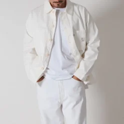 Le Laboureur x NN. 07 x Merci - Veste Tréfle Coeur - Blanc