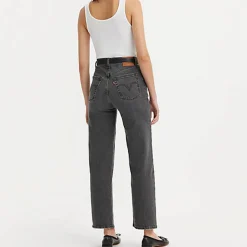 Levi's - Jeans Droit Ribcage Ankle - Gris