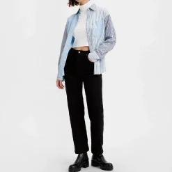 Levi's - Jeans Ribcage Straight Ankle - Noir