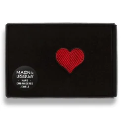 Macon & Lesquoy - Broche - Coeur rouge