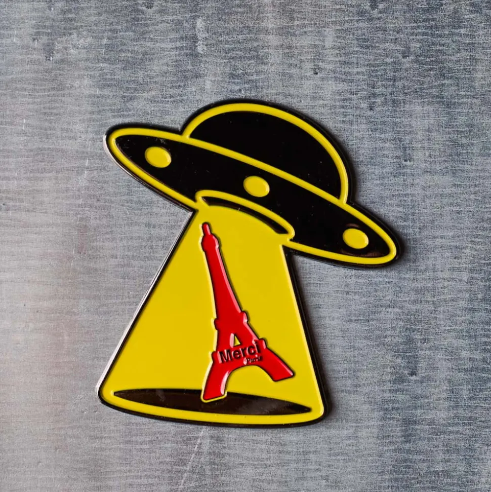 Magnet en métal Merci UFO - Tour Eiffel
