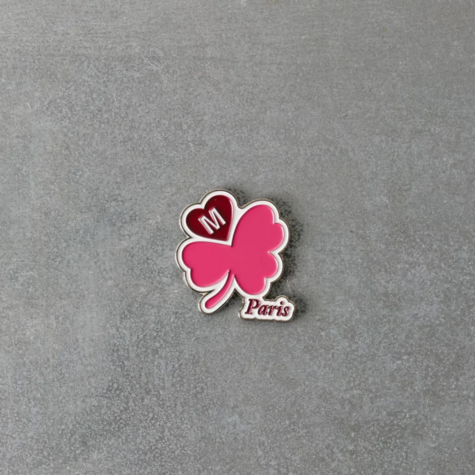 Magnet Merci - Trèfle Rose