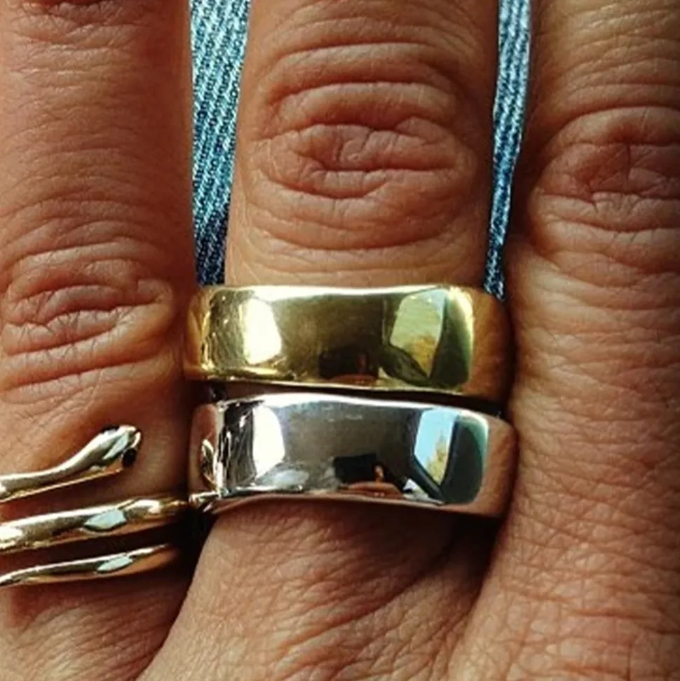 Mara Scalise - Bague Raw Cuff - Gold