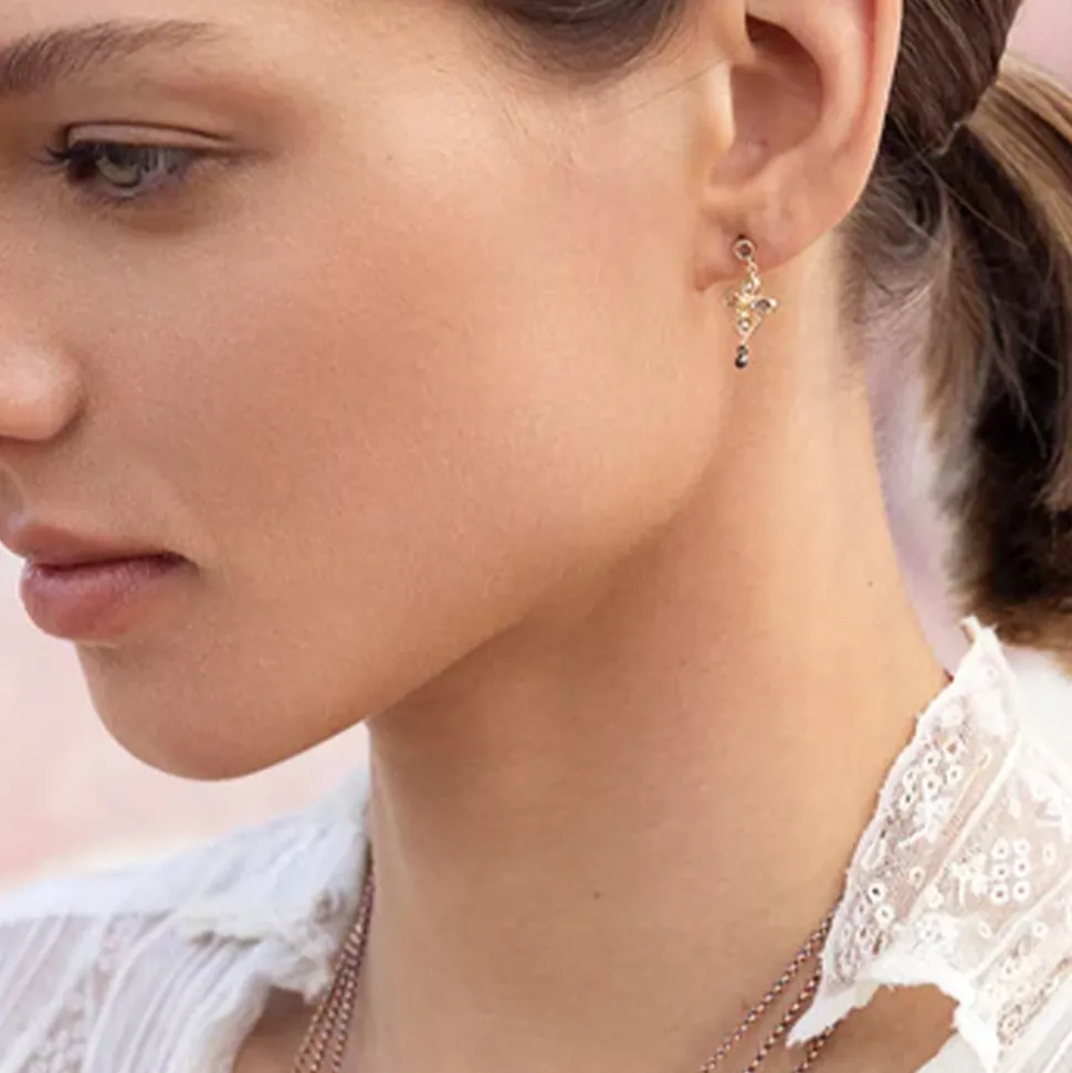 Marie Laure Chamorel - Boucles d'oreilles n°909 - Bicolore