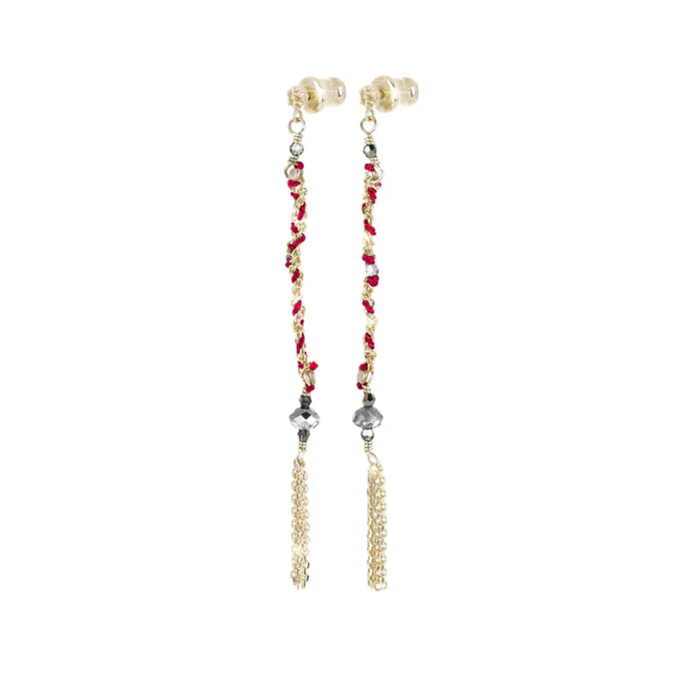 Marie Laure Chamorel - Boucles d'oreilles n°815 - Gold Red