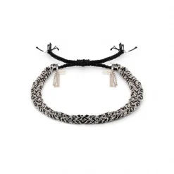 Marie Laure Chamorel - Bracelet n°183 - Noir & Argent