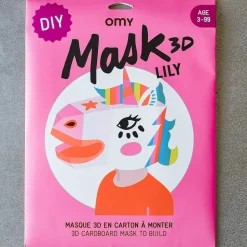 Masque 3D à colorier - Lily