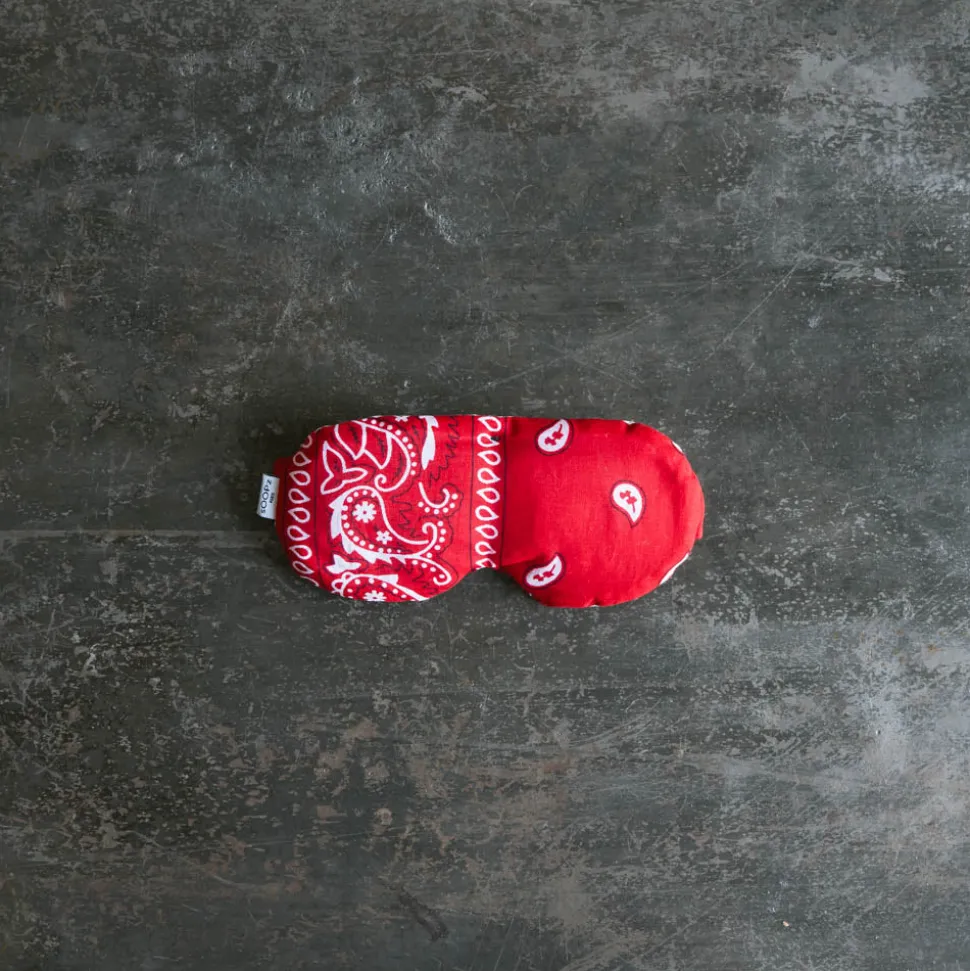 Masque Yeux Chauffant et Réfrigérant – Bandana Rouge